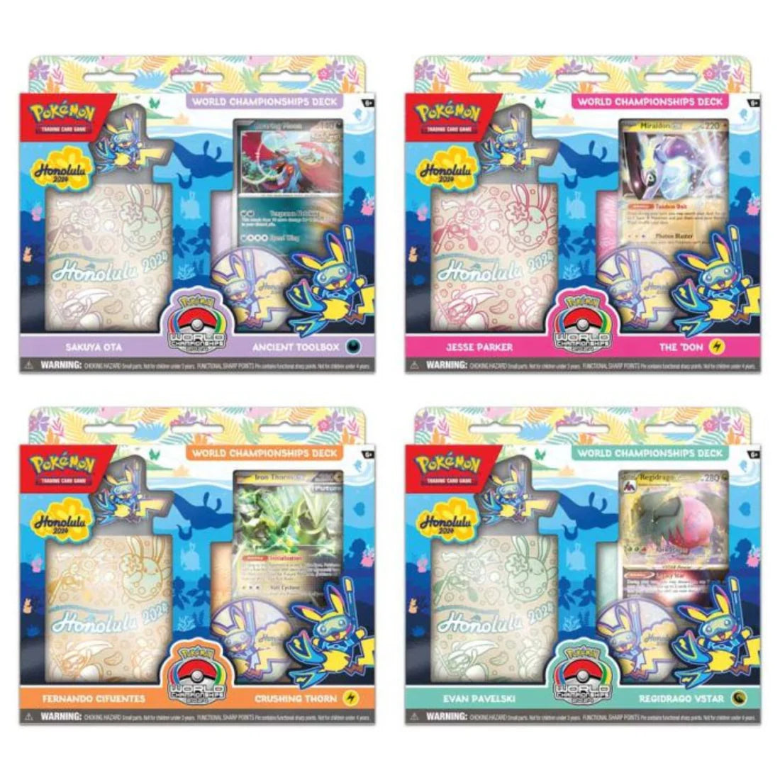 Pokemon 2024 World Championships Deck Display (4 Decks)